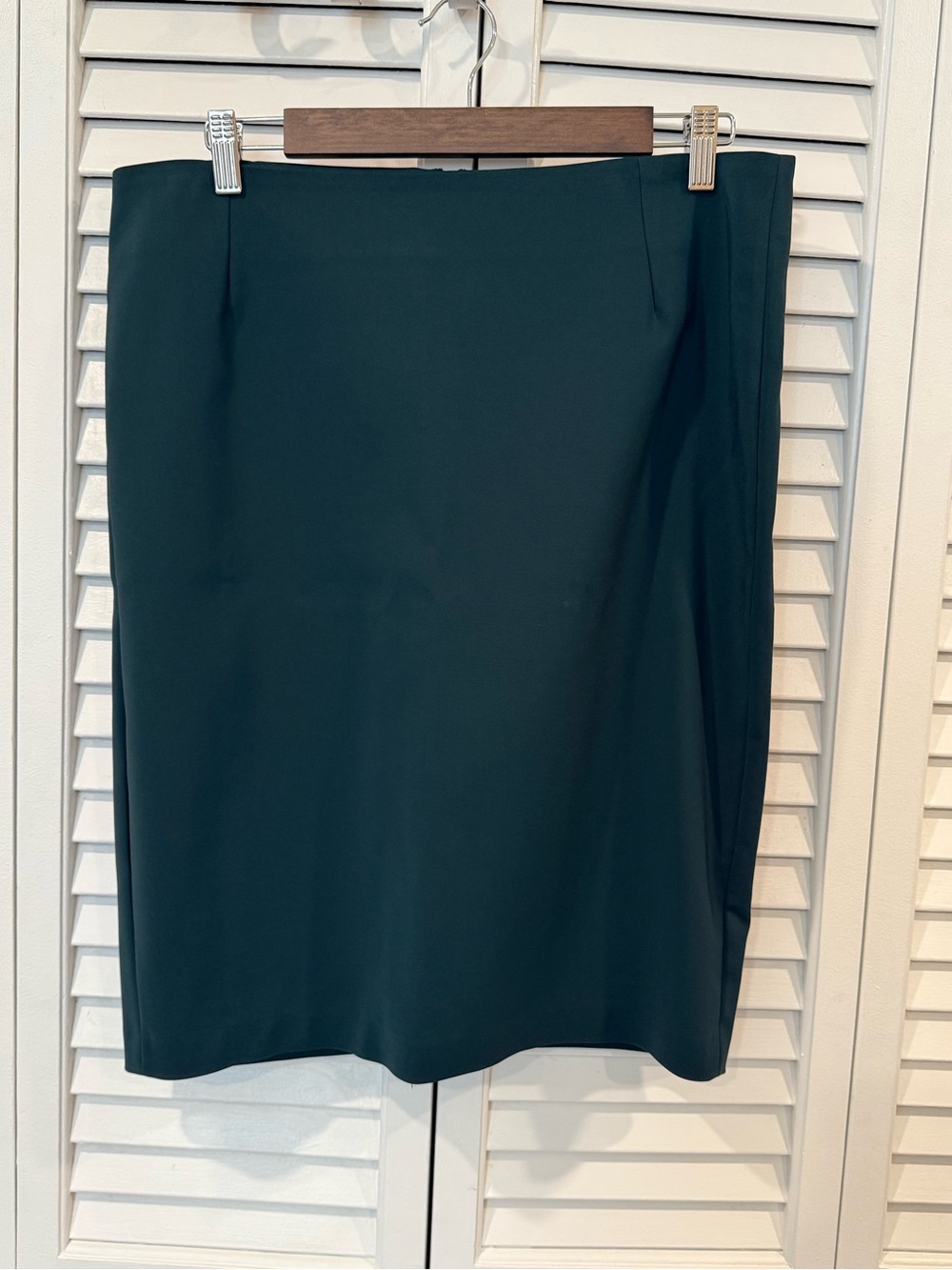 Reserved Dark Teal Pencil Skirt - Sleek Workwear